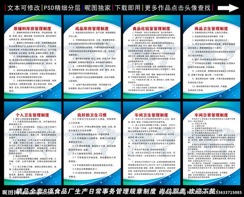食品廠日常管理制度圖片